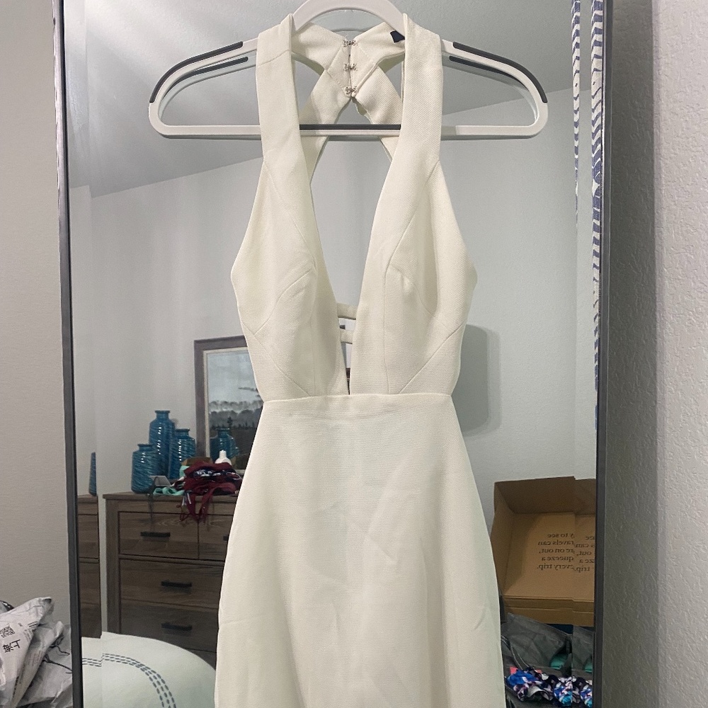 Aakaa | Size S | Backless V Neck Bodycon Dress